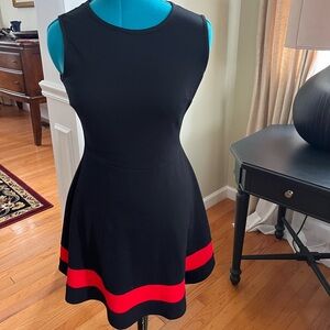 Elegant Black and Red Dress
